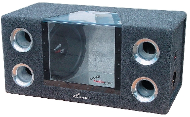 AudioPipe - High Performance 1600W Bandpass Enclosure - Aluminum Black