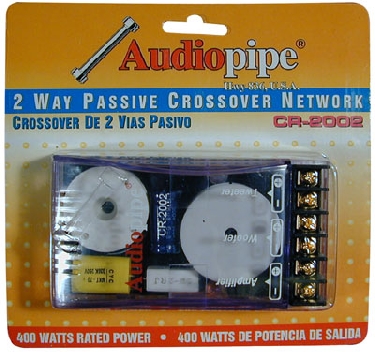 AudioPipe - 2 Way Passive Crossover Network - Black Clear