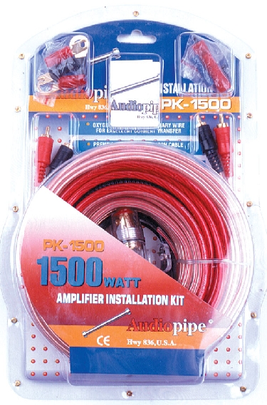 AudioPipe - 1500 Watts Power Amplifier Installation Kit - Red