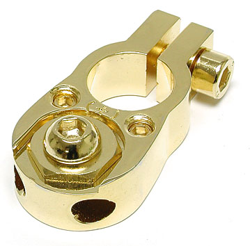AudioPipe - Dual Feed Positive Battery Terminal - Gold