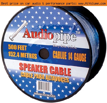 AudioPipe - 500ft. 14 Gauge Oxygen Free Automotive Primary Wire - White
