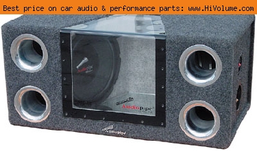 AudioPipe - High Performance 1200W Bandpass Enclosure - Aluminum Black