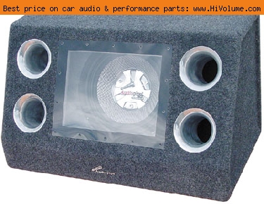 AudioPipe - High Performance 600W Bandpass Enclosure - Aluminum Black