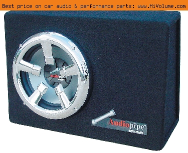 AudioPipe - High Performance 600W Sealed Enclosure - Aluminum Black