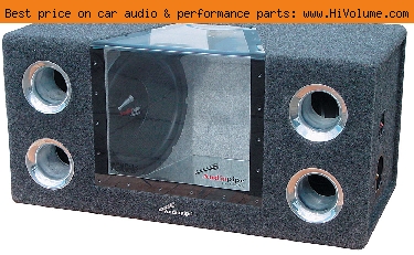 AudioPipe - High Performance 1600W Bandpass Enclosure - Aluminum Black