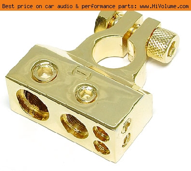 AudioPipe - Multi-Feed Negative Battery Terminal - Gold