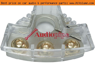 AudioPipe - Multi-Feed Battery Connection System for Negative Terminal - Satin Nickel