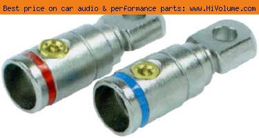 AudioPipe - 4 Gauge Heavy Duty Ring Terminal - Satin Nickel