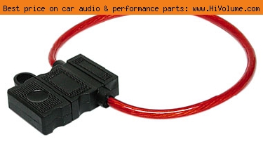 AudioPipe - In-Line 12AWG Water Resistant Fuseholder - Red