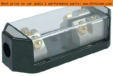 AudioPipe - 2 Position ANE (ANL) Fuse Block - Satin Nickel
