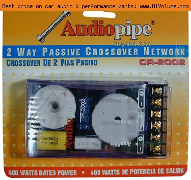 AudioPipe - 2 Way Passive Crossover Network - Black Clear