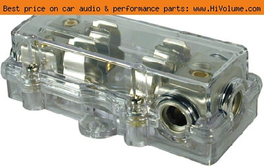 AudioPipe - 2 Position AGU (AUE) Waterproof Fuse Block - Satin Nickel