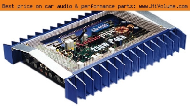 AudioPipe - 4 Channel 1000W Mosfet Amplifier - Blue Silver