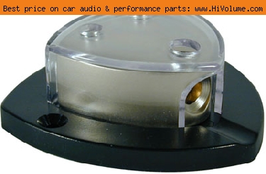 AudioPipe - 1 to 2 Power Distribution Block - Satin Nickel