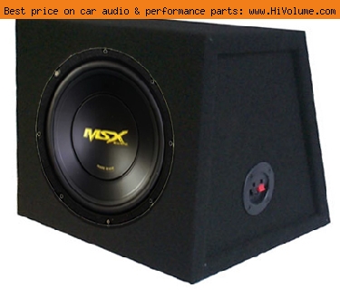 MSX Audio - EuroWedge Hatchback Single 400W Sealed Enclosure - Black
