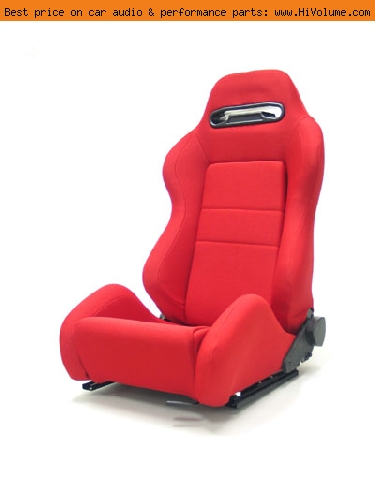 Street Imports - Pair of Ronin Cloth Seats - Red