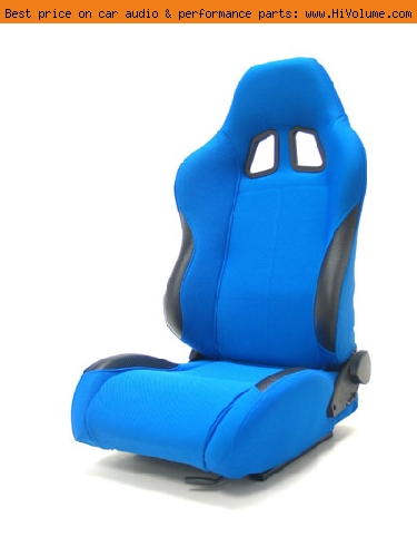 Street Imports - Pair of Samurai Cloth Seats - Blue