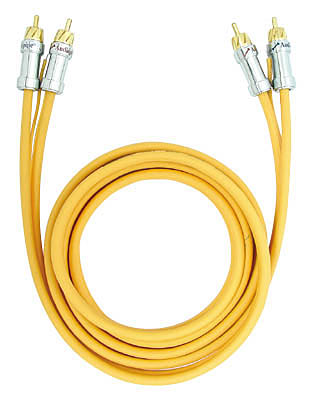 AudioPipe - 15' Competition Series RCA Cable - Yellow