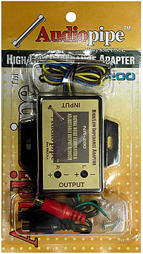 AudioPipe - High/Low Impedance Adaptor - Black