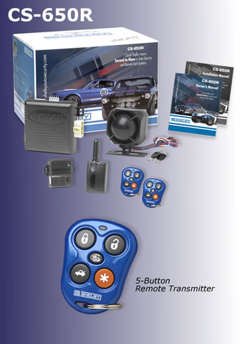 Shelby Auto Security - Deluxe remote car starter kit w/ keyless entry and sensors - Blue/Black